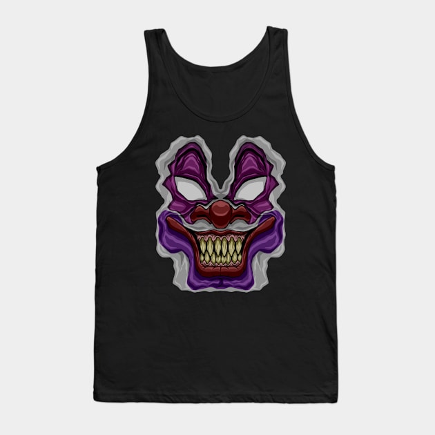 crazy clown face Tank Top by JiraDesign